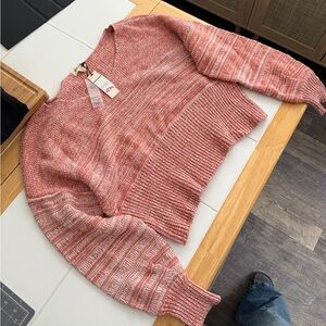 Cozy Coral Knit Sweater